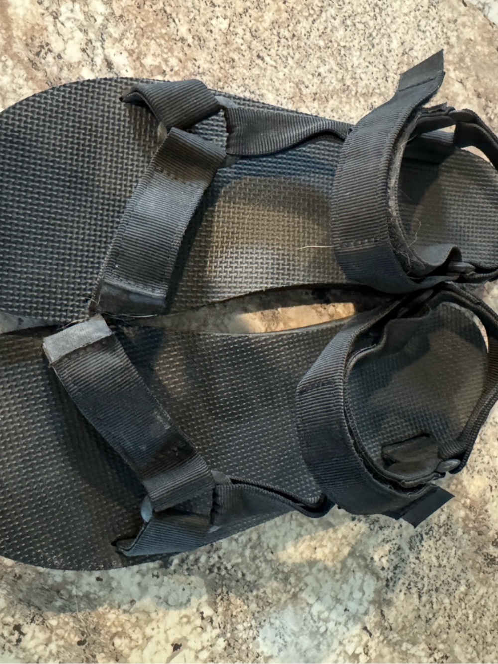 Teva Black Outdoor Webbing Sandals